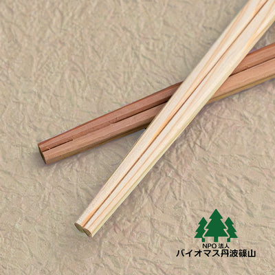 【バイオマス丹波篠山】丹波篠山産 スギ間伐材 割り箸